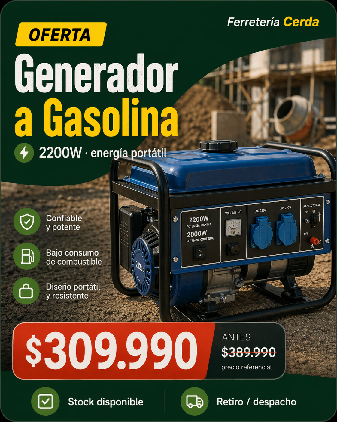 Oferta generador